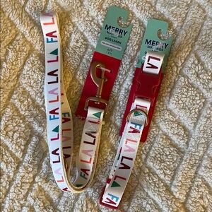 Festive Dog Leash & Collar Set